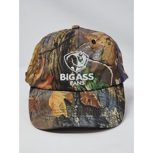 Bigass Fans Hat/Cap Green Camo‎ Adjustable With Donkey Emblem